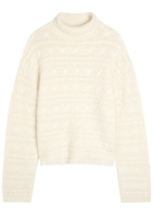 Guest In Residence Cable-knit Wool and Cashmere-blend Jumper Cream