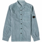 C.P. Company Men's Corduroy Overshirt in Orion Blue