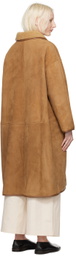 Cawley Tan Roo Reversible Shearling Coat
