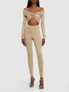 THE ANDAMANE Kendall Matte Lycra Cutout Jumpsuit