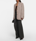 Acne Studios - Gingham linen-blend blazer