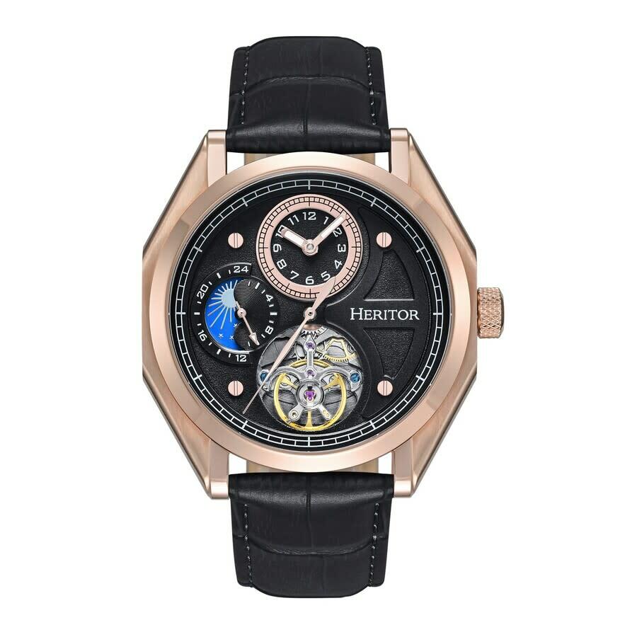 Heritor Antoni Automatic Black Dial Mens Watch HERHS4306