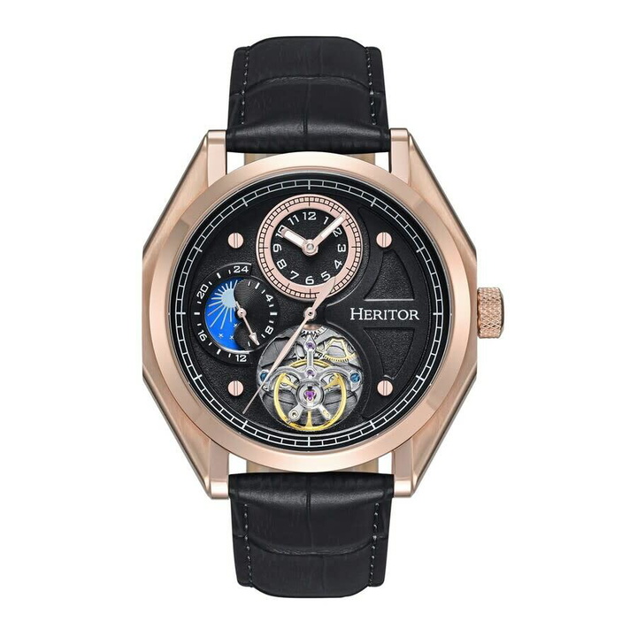 Photo: Heritor Antoni Automatic Black Dial Mens Watch HERHS4306