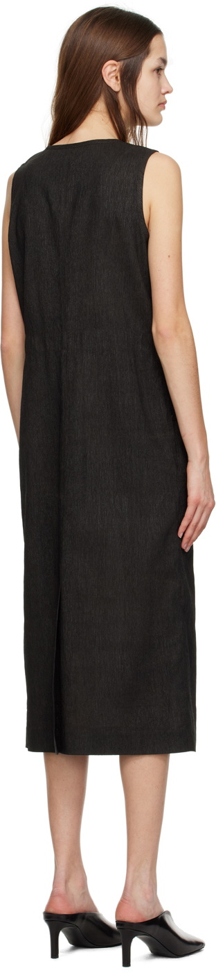 UMBER POSTPAST Black Sleeveless Midi Dress