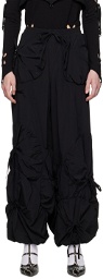 J.Kim SSENSE Exclusive Black Pouch Trousers