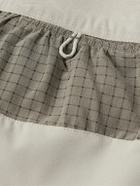 NIKE RUNNING - Trail Straight-Leg Ripstop-Trimmed Dri-FIT Drawstring Shorts - Gray