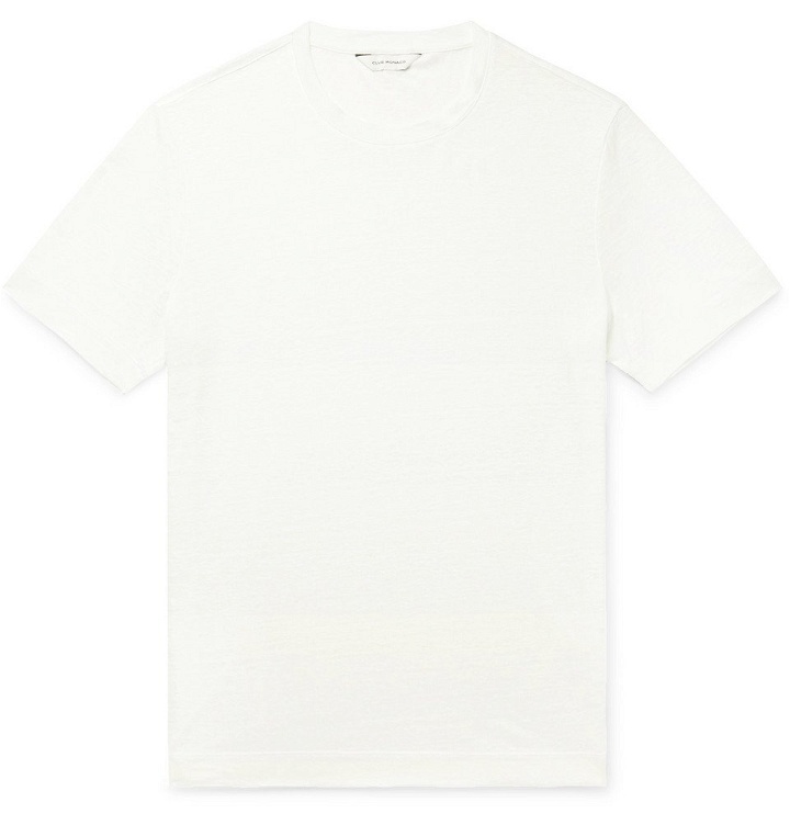 Photo: Club Monaco - Linen T-Shirt - White