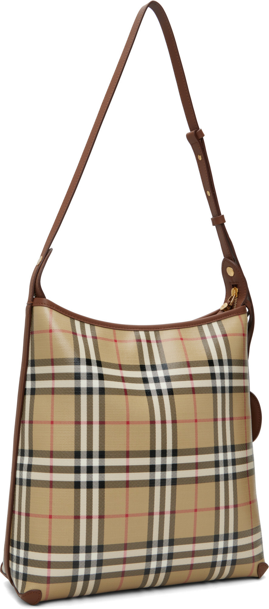 Burberry Beige Small Check Shoulder Bag