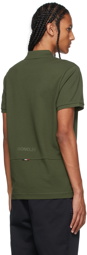 Moncler Green Knit Polo