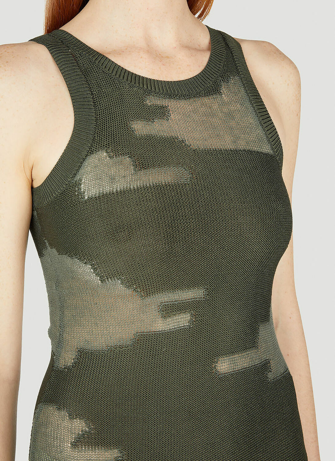 Durazzi Milano Knitted Intarsia Midi Dress