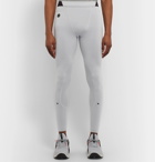 Under Armour - UA Rush Celliant Mesh-Panelled Stretch Tech-Jersey Compression Tights - Gray