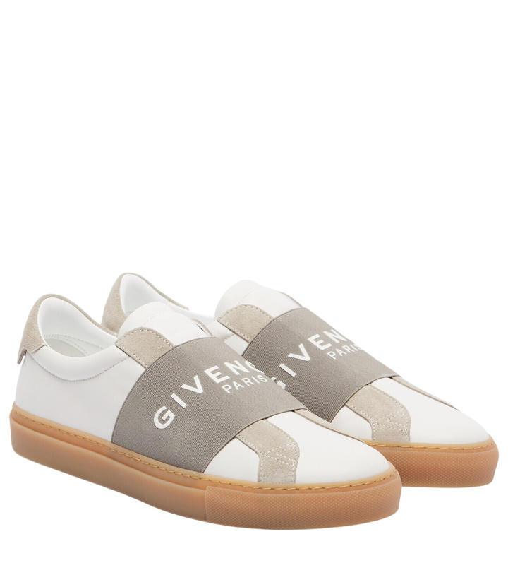 Photo: Givenchy Urban Street logo leather slip-on sneakers