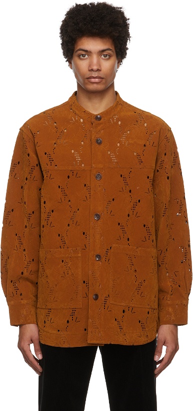 Photo: Andersson Bell Tan Cairo Embroidery Shirt