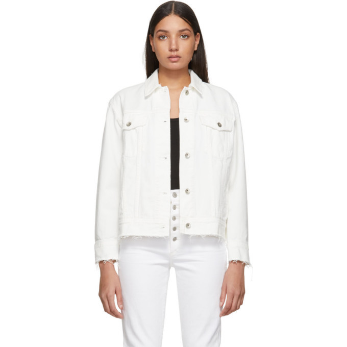 Rag and bone store white denim jacket