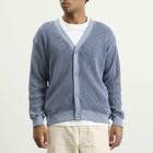 Manastash Men's Heavy Snug Thermal Cardigan in Blue Grey