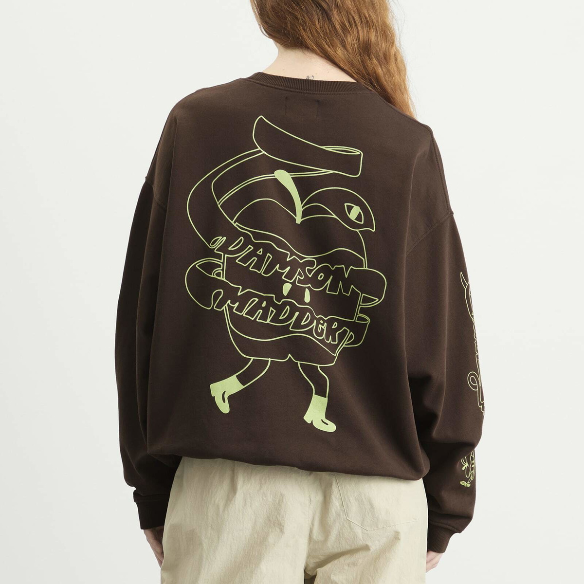 Damson Madder Women's Apple Peel Sweatshirt in Brown
