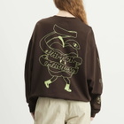 Damson Madder Women's Apple Peel Sweatshirt in Brown