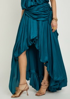 Zimmermann Alchemy Halterneck Satin Maxi Dress Blue