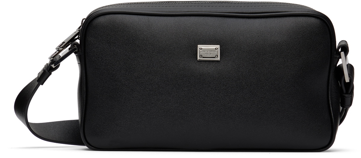 Dolce&Gabbana Black Medium 'DG' Logo Crossbody Bag Dolce