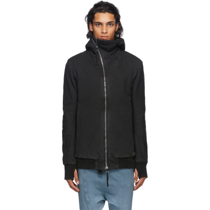 Photo: Boris Bidjan Saberi Black Vinyl Coated Zip-Up Jacket