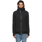 Boris Bidjan Saberi Black Vinyl Coated Zip-Up Jacket