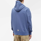 Nigel Cabourn Men's Embroidered Arrow Zip Hoody in Denim