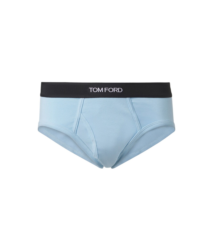 Photo: Tom Ford Logo cotton-blend briefs