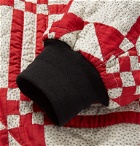 TAKAHIROMIYASHITA TheSoloist. - Oversized Sashiko-Stitched Patchwork Cotton-Blend Bomber Jacket - Red