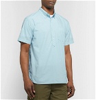 Alex Mill - Button-Down Collar Cotton Half-Placket Shirt - Sky blue