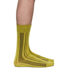 Issey Miyake Men Yellow Shima Socks