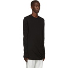 Rick Owens Black Double Long Sleeve T-Shirt