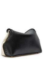 Toteme T-lock Panelled Mini Leather Clutch - Black - One Size