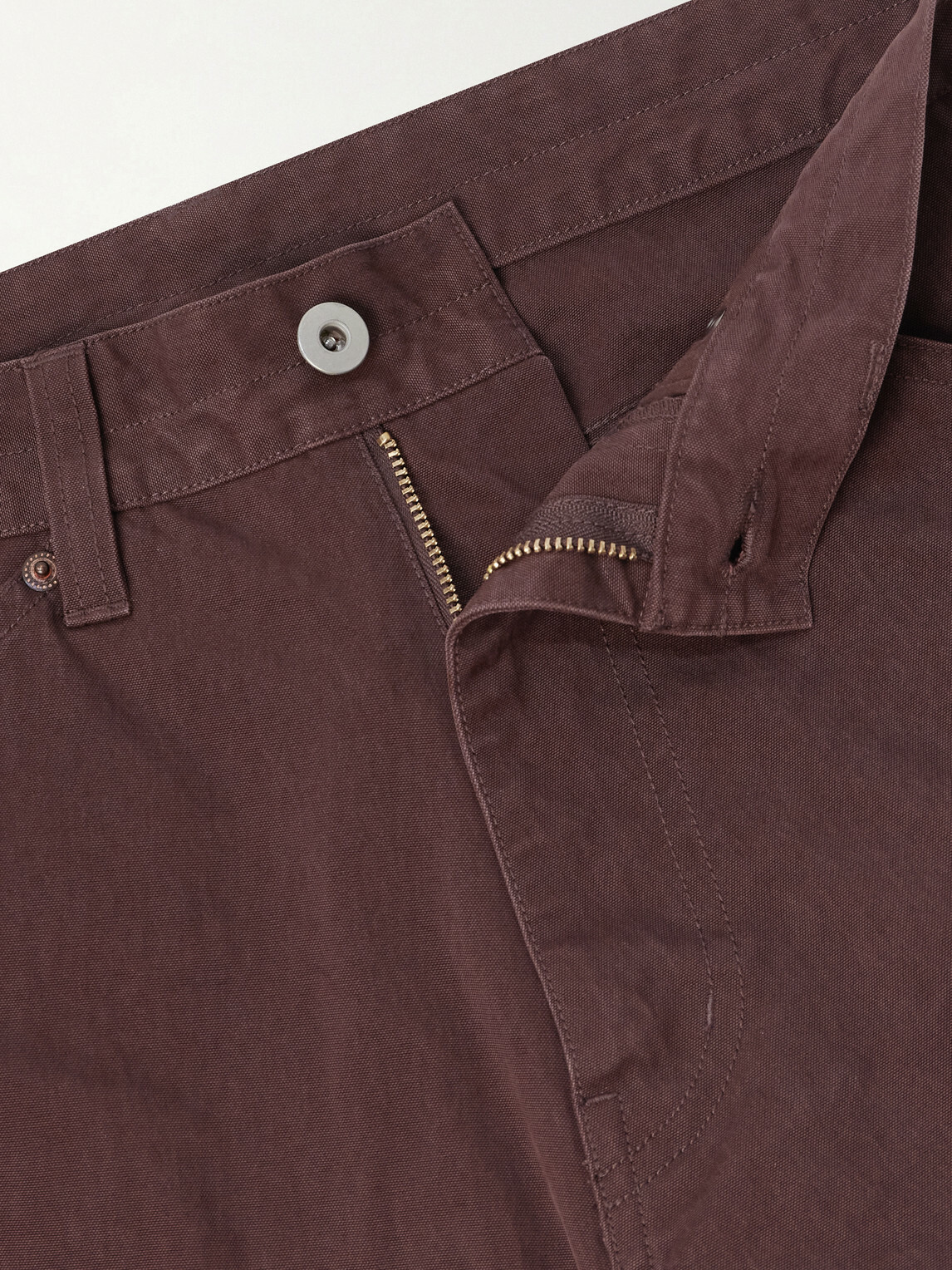 FrizmWORKS - Straight-Leg Cotton-Blend Trousers - Brown