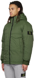 Stone Island Green Opaque Down Jacket