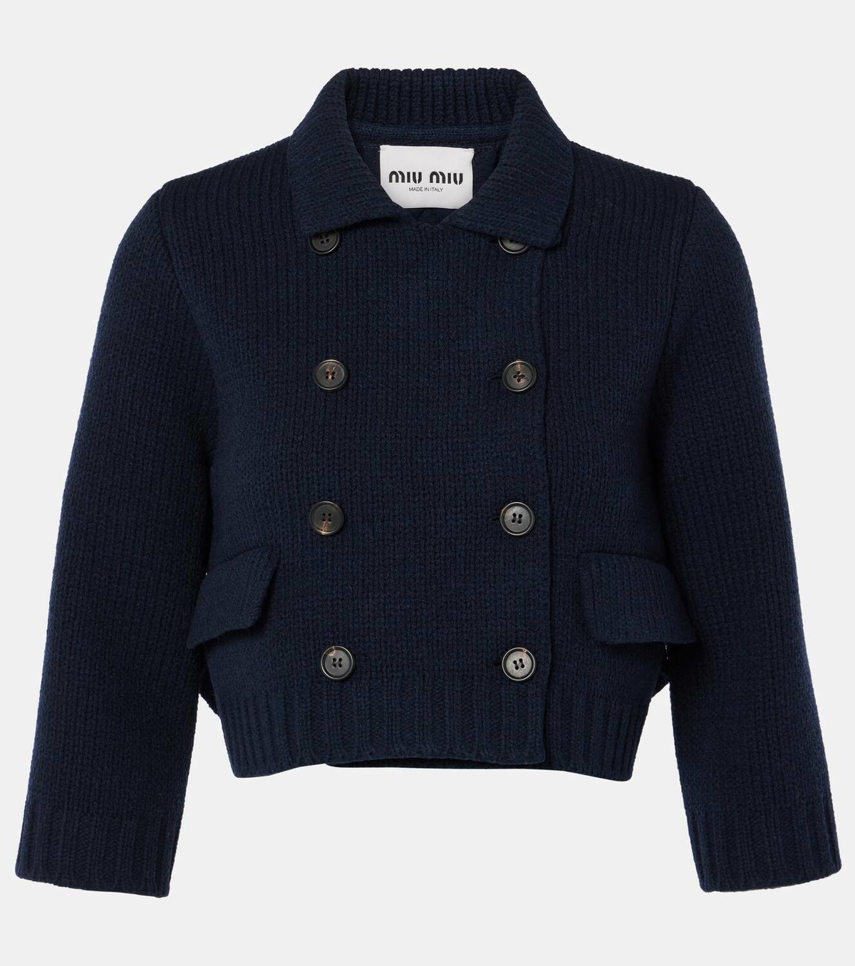 Miu Miu Double-breasted cropped wool coat Miu Miu