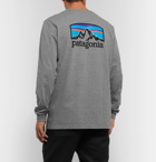 Patagonia - Fitz Roy Horizons Logo Responsibili-Tee Printed Cotton-Blend Jersey T-Shirt - Gray