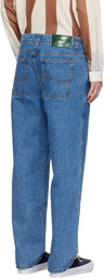 Dime Blue Classic Relaxed Jeans