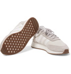 adidas Originals - I-5923 Suede-Trimmed Neoprene Sneakers - Men - Light gray