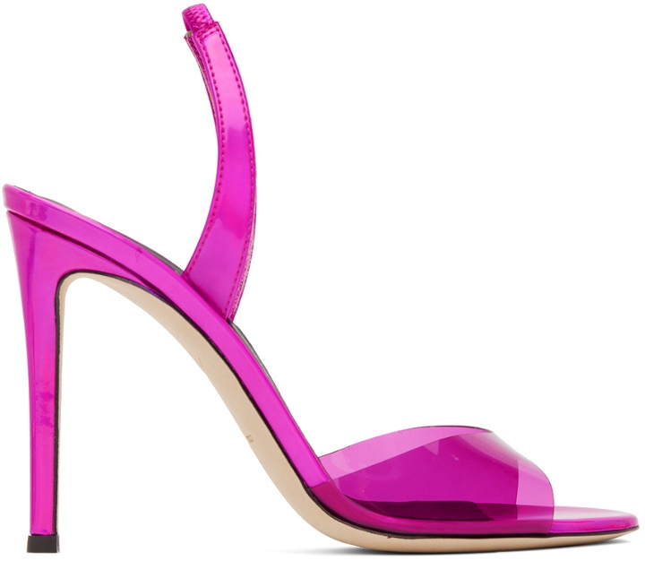 Photo: Giuseppe Zanotti Pink Slingback Heeled Sandals