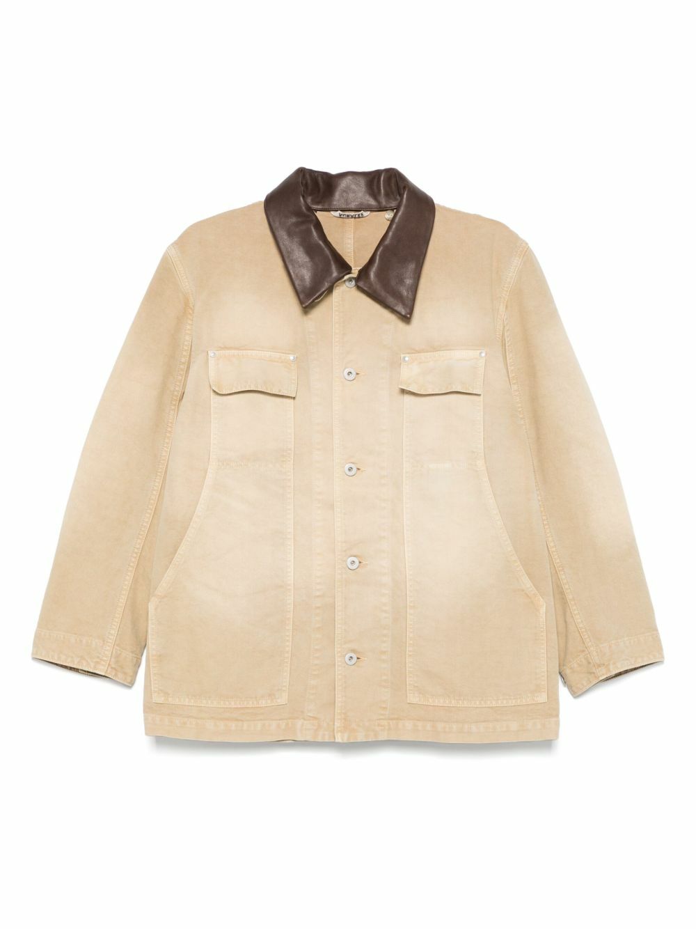 AURALEE Beige Mosser Soutien Collar Coat Auralee