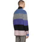 Acne Studios Blue and Grey Mohair Albah Sweater