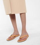 Jil Sander - Leather thong sandals