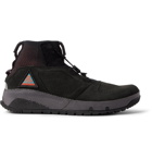 Nike - ACG Ruckel Ridge Perforated Suede And Flyknit Sneakers - Men - Black