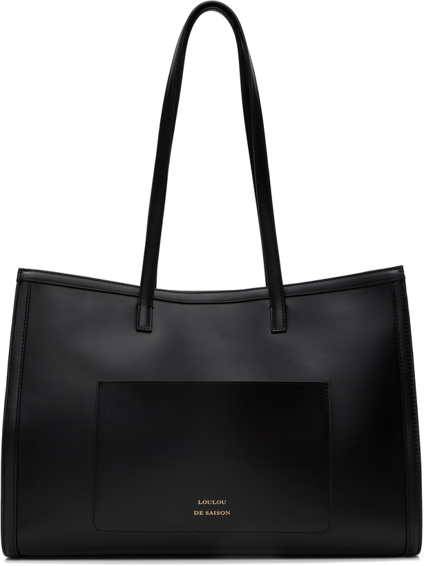 Photo: Loulou de Saison Black Anyla Leather Tote
