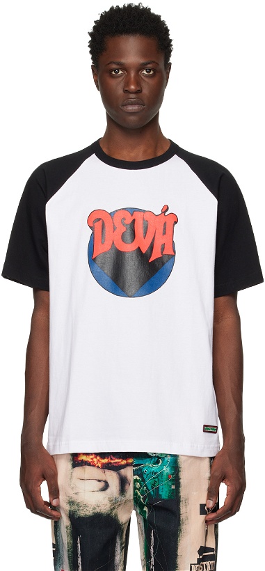 Photo: DEVÁ STATES White & Black Printed T-Shirt