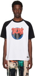 DEVÁ STATES White & Black Printed T-Shirt