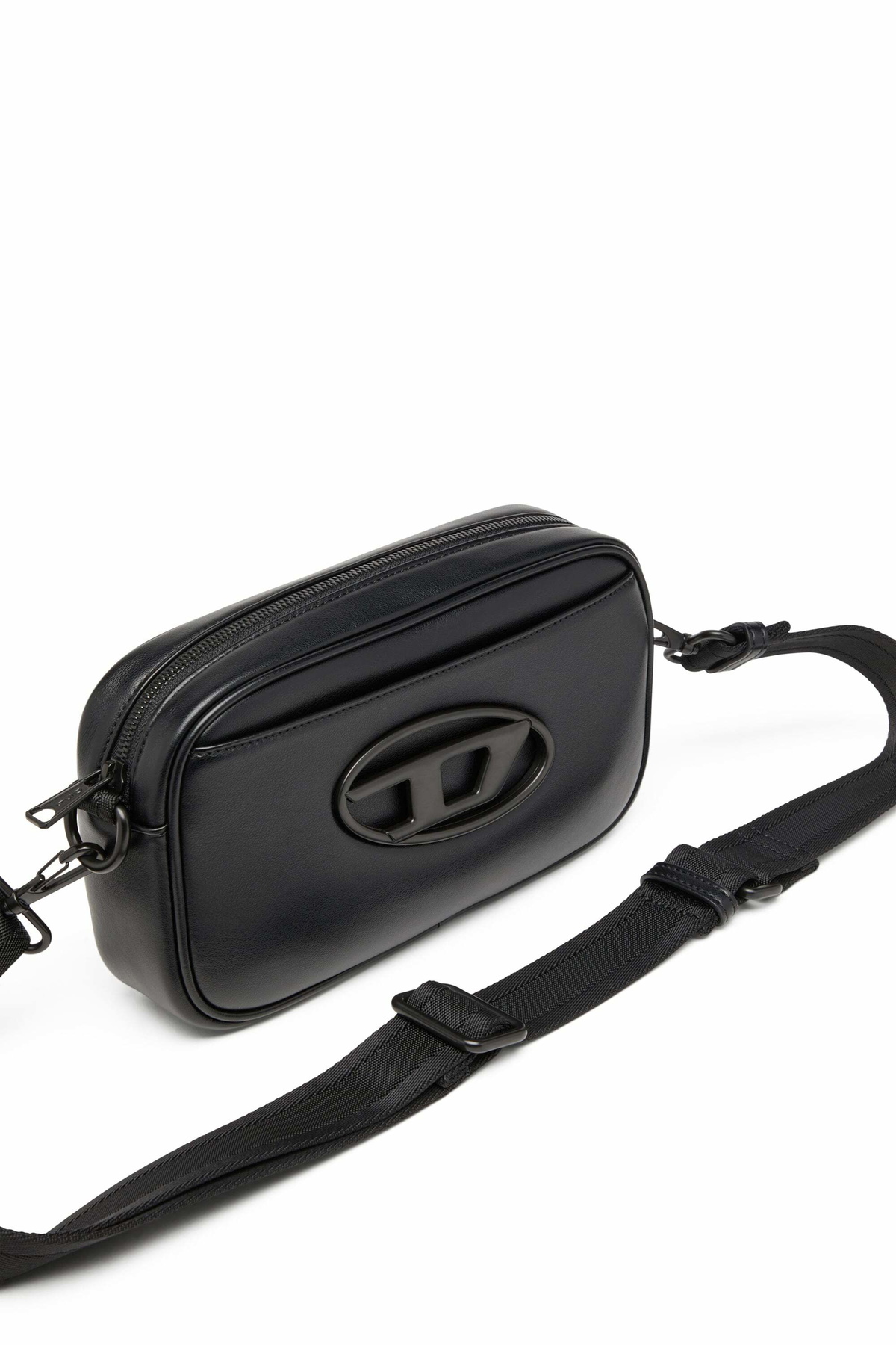 Diesel Holi-D-Camera bag in neoprene and PU - Crossbody Bags Mens in Black