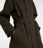 Bottega Veneta Leather-trimmed trench coat