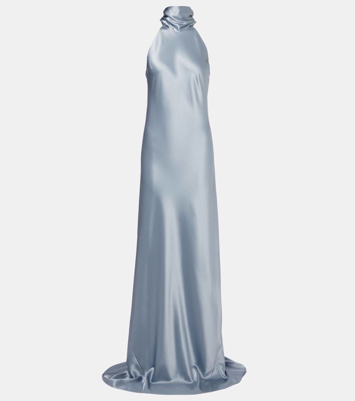 Galvan Sienna halterneck satin gown