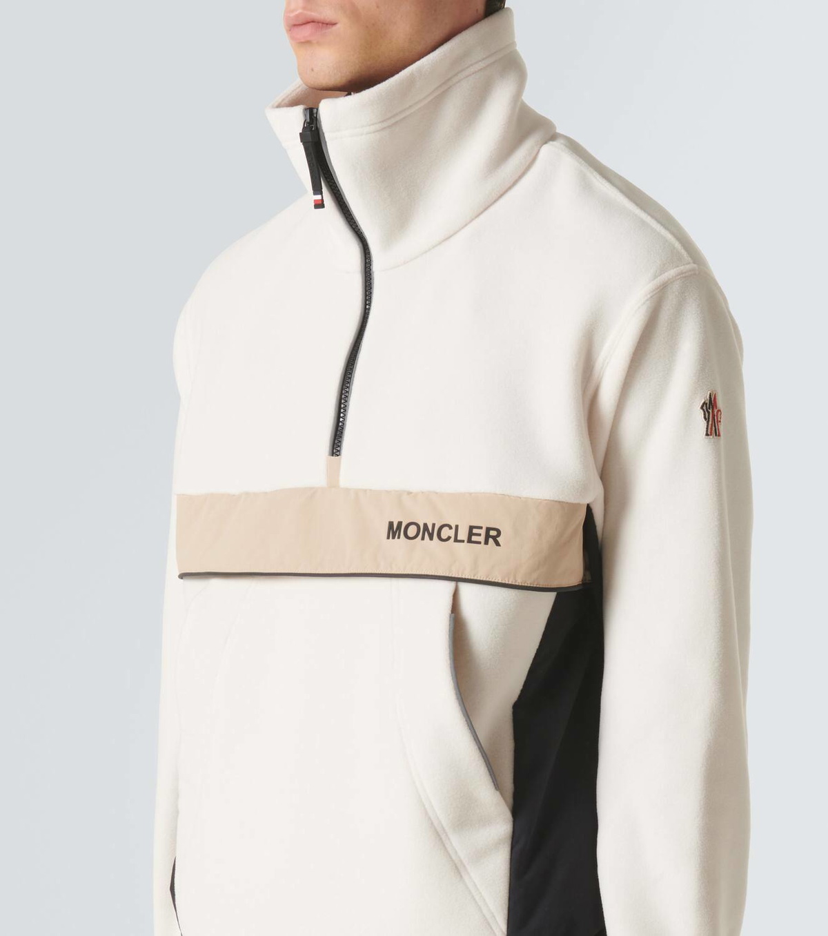 Moncler Grenoble Fleece half-zip sweater